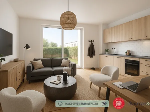 3 PIÈCES de 75m² + EXT(s) de 34m² + PKG(s) 