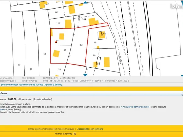 Terrain 2799 m² CHAMPIGNEULLES 