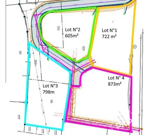 Terrain 3684 m² 