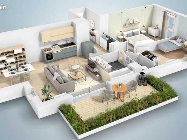 Appartement 3 pièces 68 m² 
