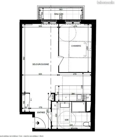 Appartement 2 pièces 49 m² 
