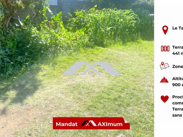Terrain plat 441 m² Tampon 