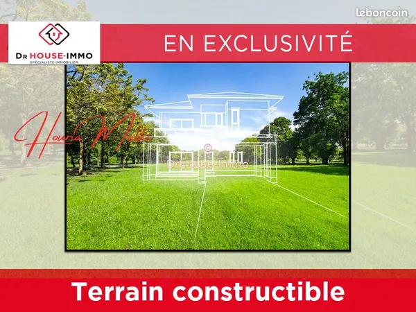 Terrain 400 m² tremblay en france 