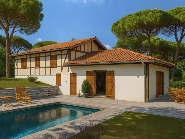 Belle maison style landaise à Pontenx 
