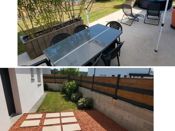 Maison meublée de plain-pied - 5 pièces - 85 m² - jardin clos - garage 