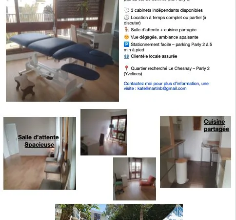 Espace de consultation à louer 