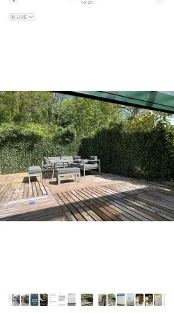 Maison Collée au bois avec Cheminée 