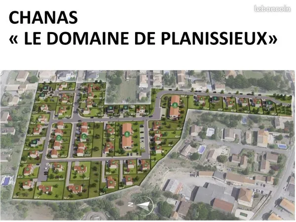Terrain 730 m² Chanas 