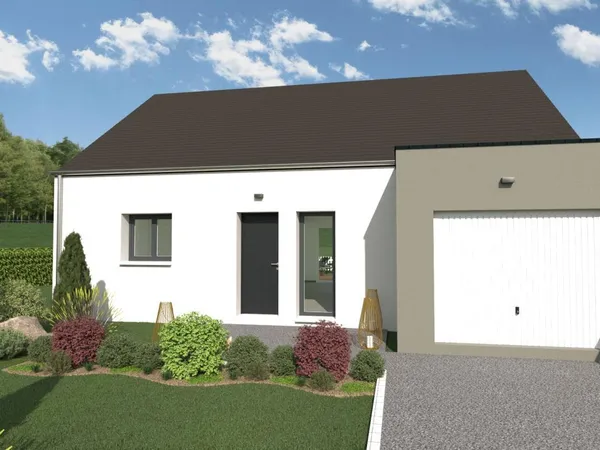 TERRAIN + MAISON A BATIR DE 72m2 A PLERIN 
