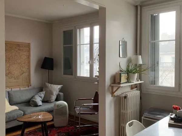 2/3 pièces meublé - 52m² - Paris 18 