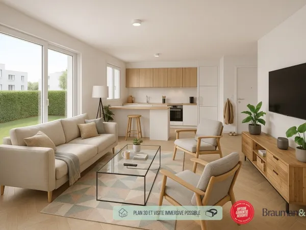 4 PIÈCES de 93m² offrant 197m² de surface privative + PKG(s) 