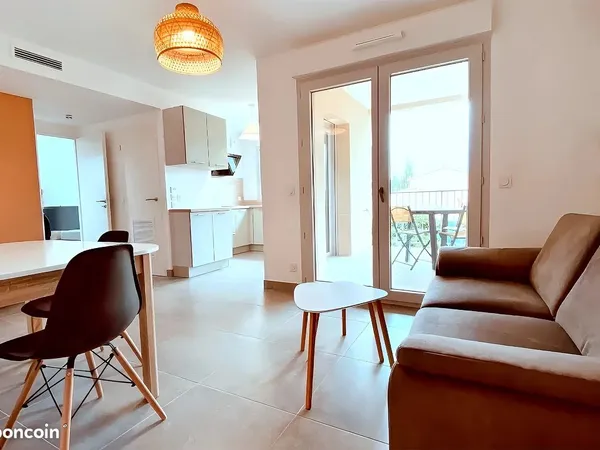 Superbe T2 tout neuf loué meublé avec terrasse à Célony Aix-en-Provence 