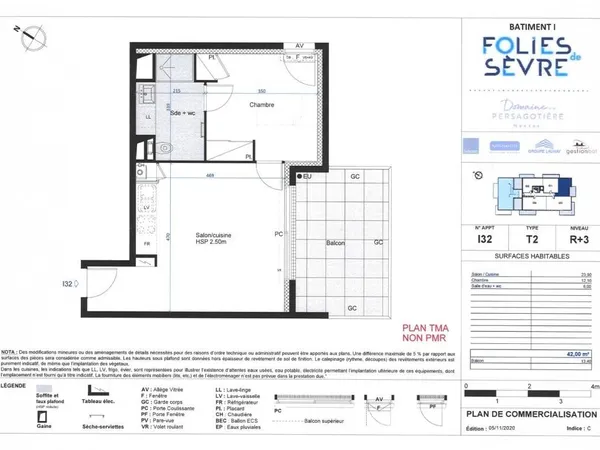 A LOUER - Agence Giboire - Appartement T2 - Quartier SAINT JACQUES 