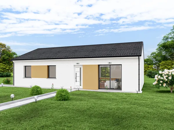 Terrain + maison 87 m² 