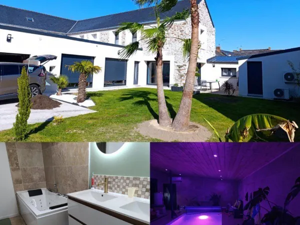 Maison 4ch bourg/ Piscine intérieure 