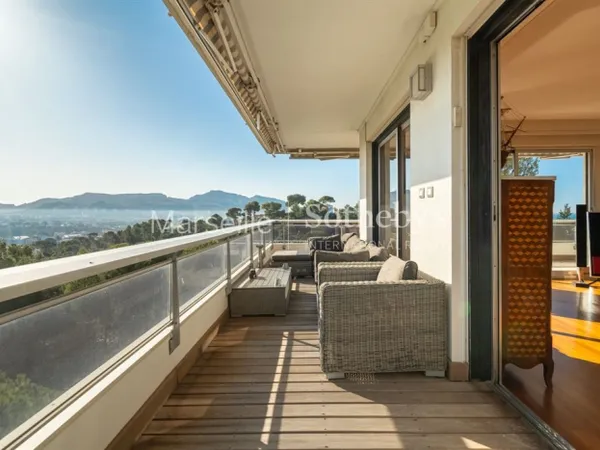 Marseille 8ème, Carré d'Or - Appartement vue mer dans résidence 