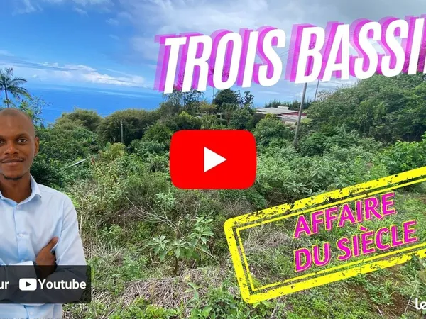 Terrain 410 m² Les Trois-Bassins 