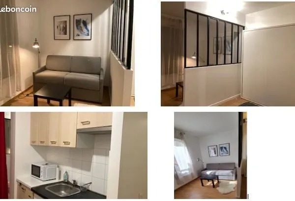 Studio meublé agencé par architecte Paris 14e 