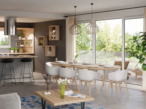 AUX PORTES DE DIJON DANS SECTEUR RESIDENTIEL - BEAU T2 NEUF AVEC GRANDE TERRASSE 