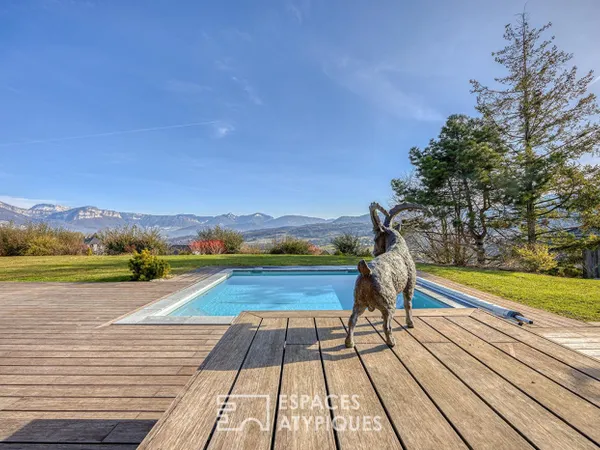 Chalet contemporain avec vue imprenable 