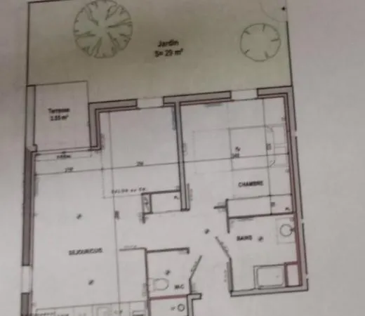 Appartement 2 pièces 51 m² 