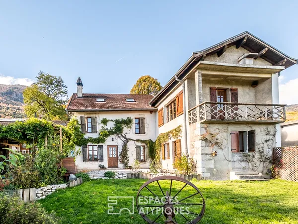 Maison de caractère avec dépendance vue lac et Mont-Blanc 