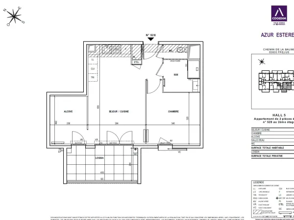 Appartement 2 pièces 50 m² 
