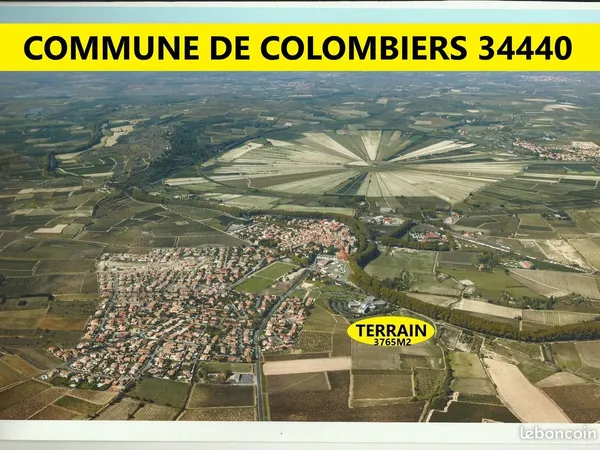 Terrain borné 3765m2 résèrve fonciere 