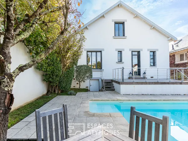 Charmante maison de ville des années 20 rénovée avec piscine 