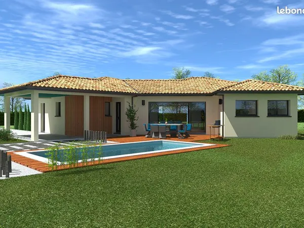 Terrain 612 m² Hostens 