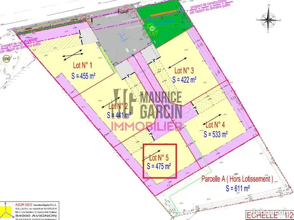 Terrain 475 m² Monteux 