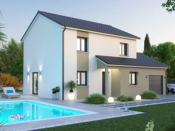 Terrain + maison 110 m² 