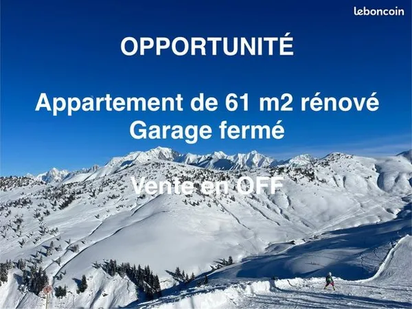 Appartement 3 pièces 61 m² 