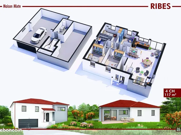 Maison 6 pièces 117 m² 