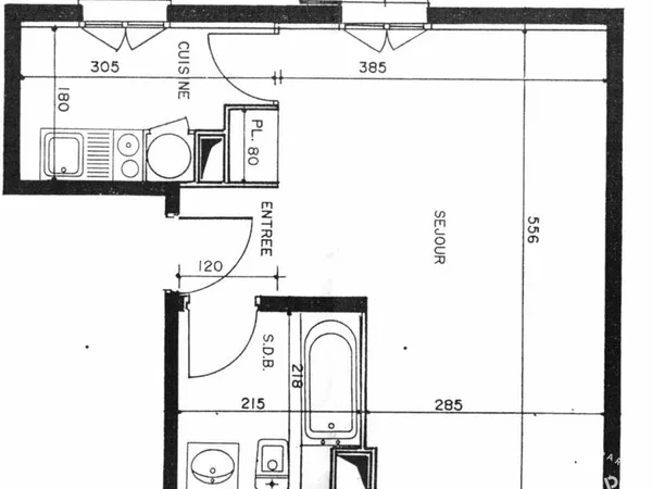 Appartement 1 pièce 30 m² 