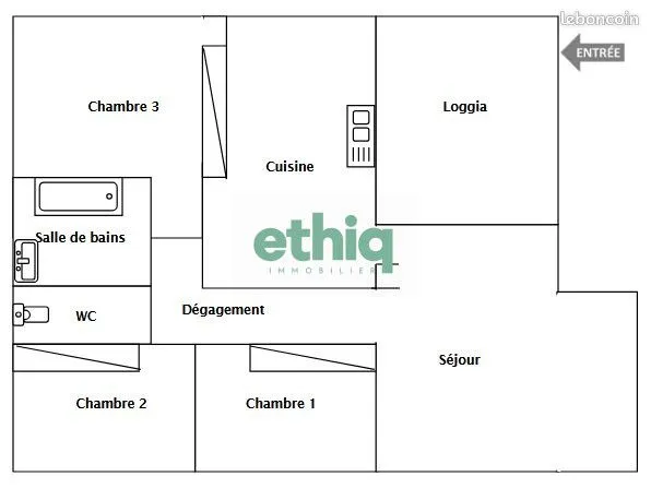 Appartement 5 pièces 80 m² 