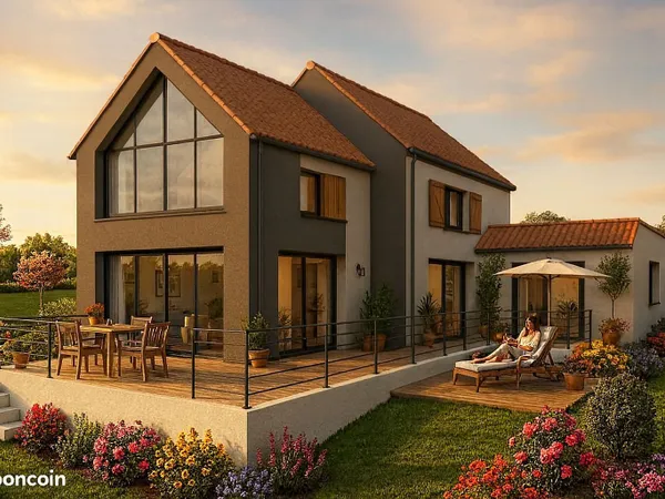 Projet de construction d'une maison 200 m² avec terrain à SAINT-JEAN-DE-LINIERES (49) 