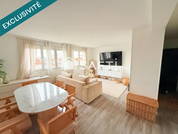 Appartement lumineux proche Paris, RER, et commodités 