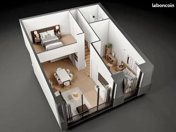 Appartement 3 pièces 83 m² 