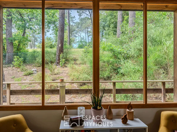 Maison perchée dans la nature à la lisière du Golf 
