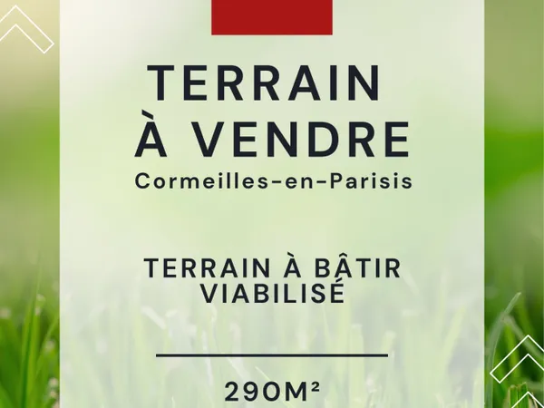 À VENDRE en exclusivité terrain constructible à Cormeilles 