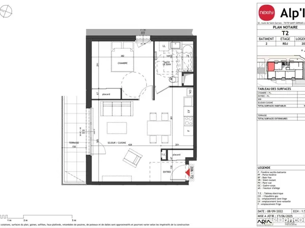 Appartement 2 pièces 52 m² 