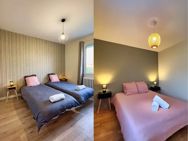 Chambre à louer dans Colocation Maison meublée de 3 chambres proche ligne de bus 