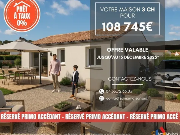 Maison 4 pièces 80 m² 