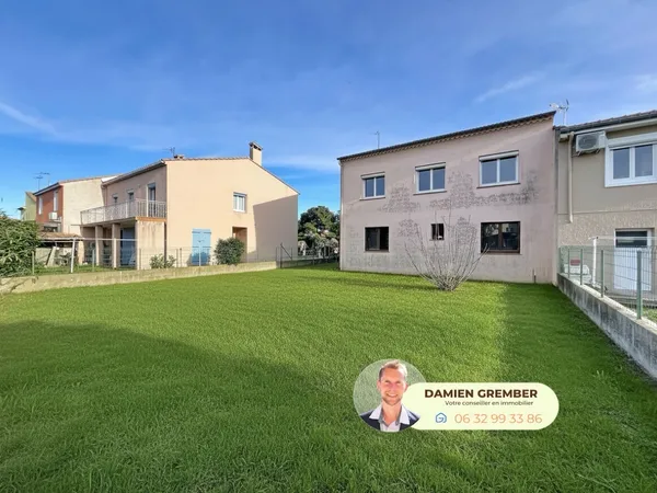 AGDE - Villa R+1 avec garage 92m², terrain piscinable 