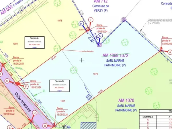 Terrain 576 m² Verzy 