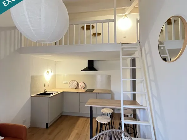 100 m de la plage maison T2 de 32 m2 + parking 