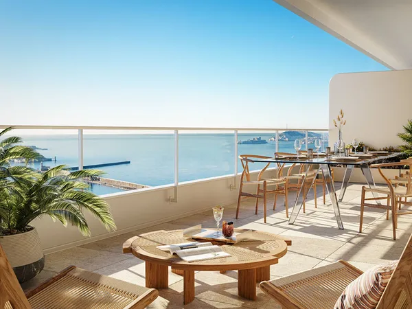 APPARTEMENT T3 VUE IMPRENABLE SUR LA MER - RESIDENCE D'EXCEPTION 