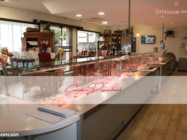 Boucherie, charcuterie, épicerie, local commercial, traiteur 300 m² chabanais
