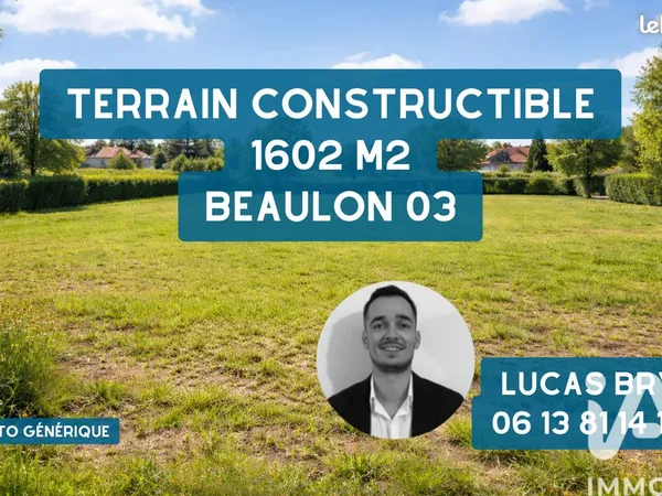 Terrain 1602 m² Beaulon 